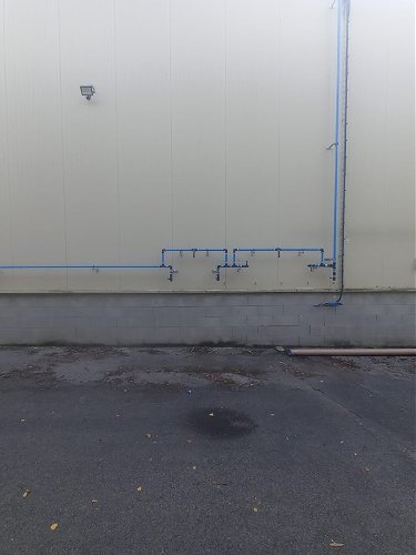 Réalisation d'un reseau d'air comprimé en exterieur